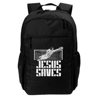 Jesus Saves Soccer Football Christian Goalie Goalkeeper Backpack