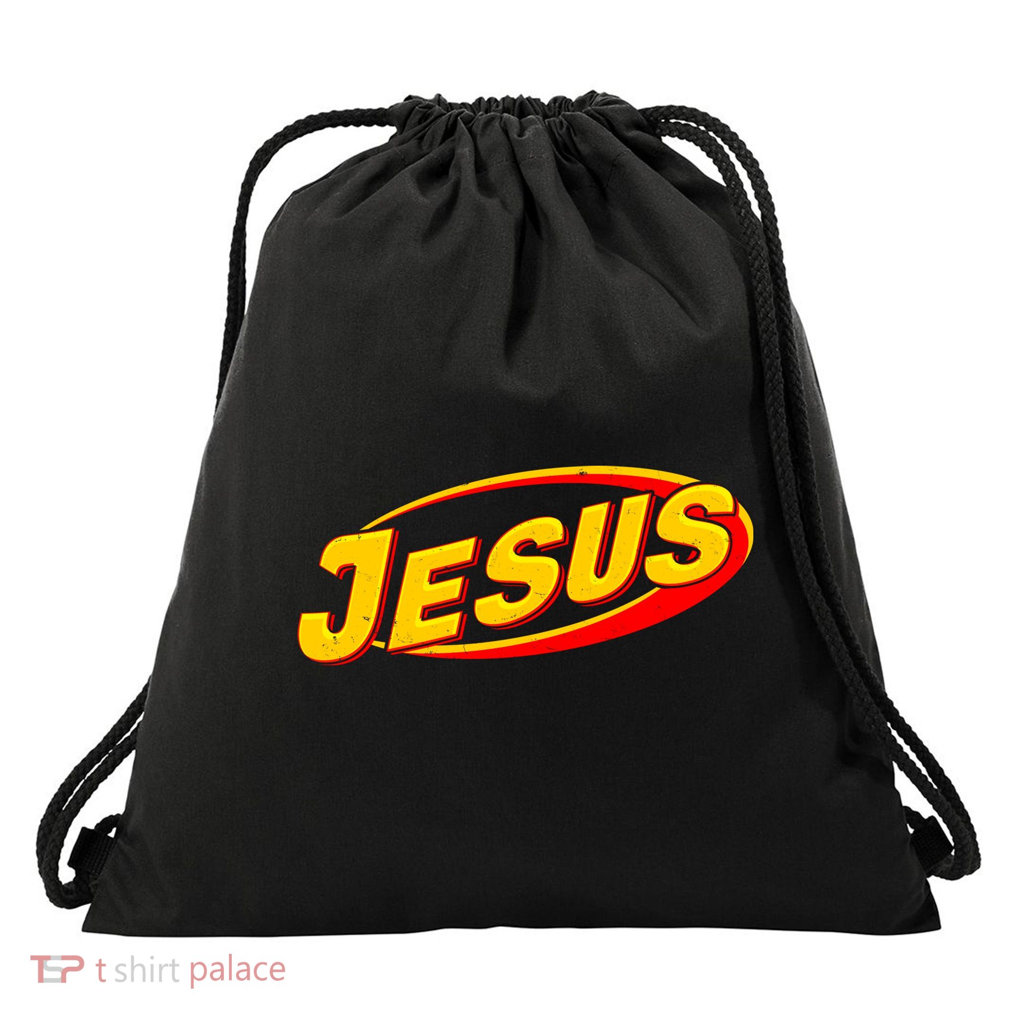 Jesus Sports Style Logo Drawstring Bag