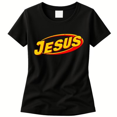 Jesus Sports Style Logo Womens T-Shirt