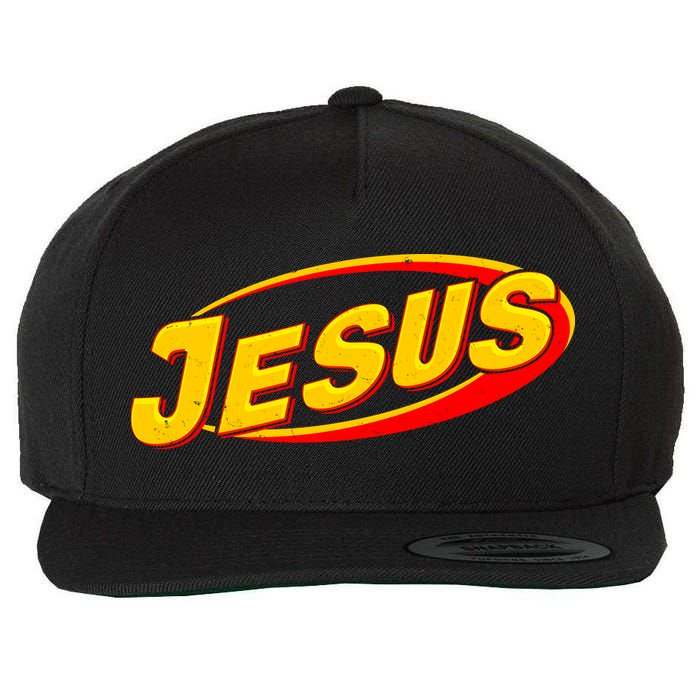 Jesus Sports Style Logo Wool Snapback Cap