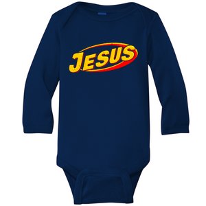 Jesus Sports Style Logo Baby Long Sleeve Bodysuit