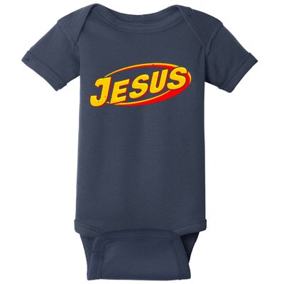 Jesus Sports Style Logo Baby Bodysuit