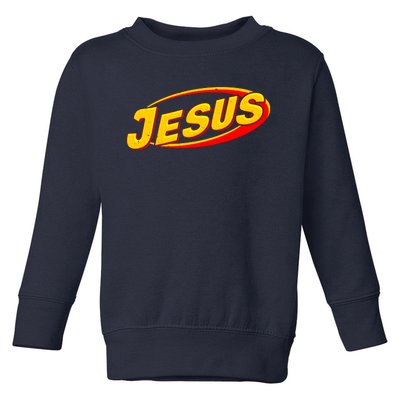 Jesus Sports Style Logo Toddler Sweatshirt