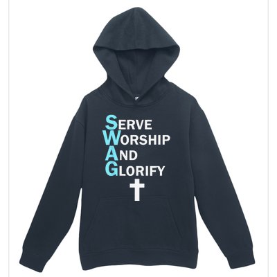 Jesus SWAG Serve Worship And Glorify Faith Religious Urban Pullover Hoodie