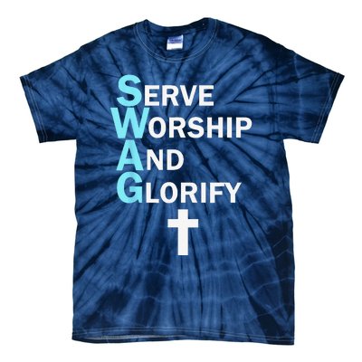 Jesus SWAG Serve Worship And Glorify Faith Religious Tie-Dye T-Shirt