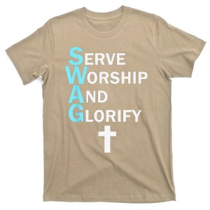 Jesus SWAG Serve Worship And Glorify Faith Religious T-Shirt