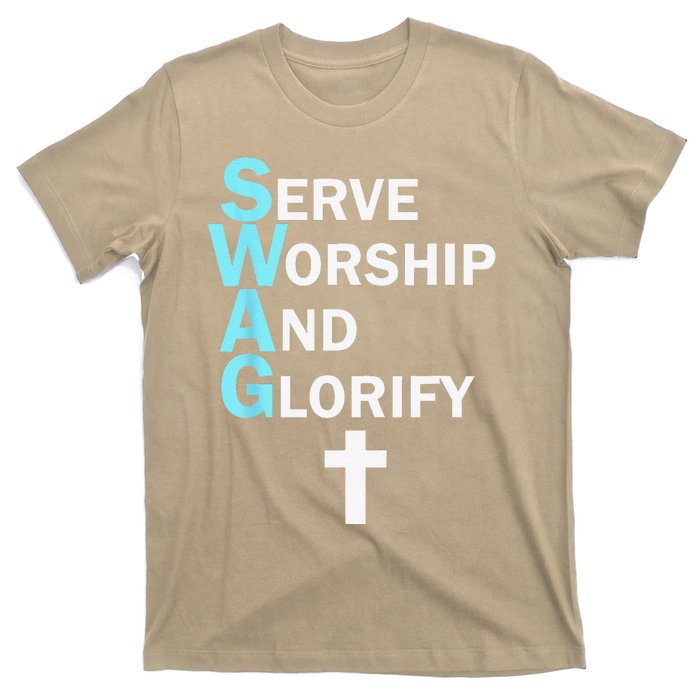 Jesus SWAG Serve Worship And Glorify Faith Religious T-Shirt