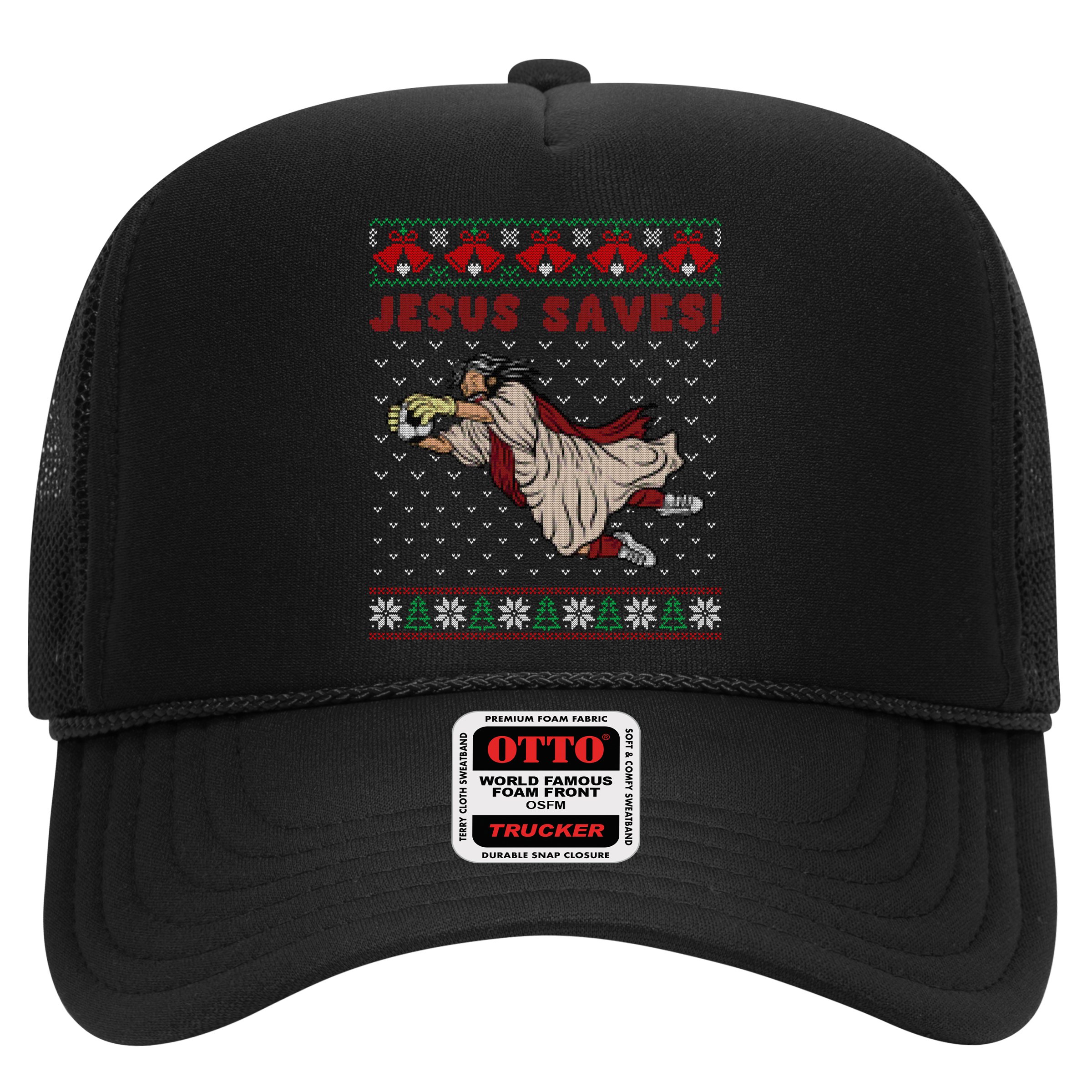 Jesus Saves Soccer Goal Keeper Ugly Christmas Sweater Gift Hat