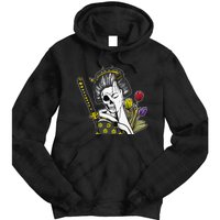 Japanese Skeleton Samurai Geisha Tie Dye Hoodie