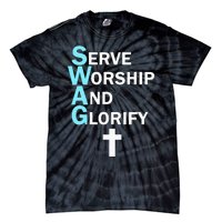 Jesus Swag Serve Worship And Glorify Faith Religious Tie-Dye T-Shirt