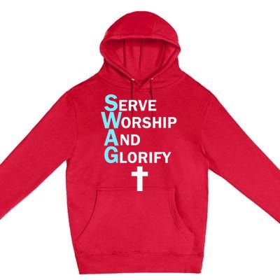 Jesus Swag Serve Worship And Glorify Faith Religious Premium Pullover Hoodie