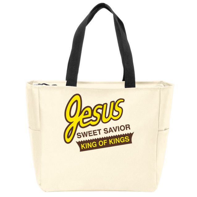 Jesus Sweet Savior King Of Kings Christian Faith Zip Tote Bag