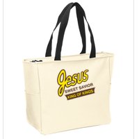 Jesus Sweet Savior King Of Kings Christian Faith Zip Tote Bag