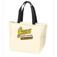 Jesus Sweet Savior King Of Kings Christian Faith Zip Tote Bag