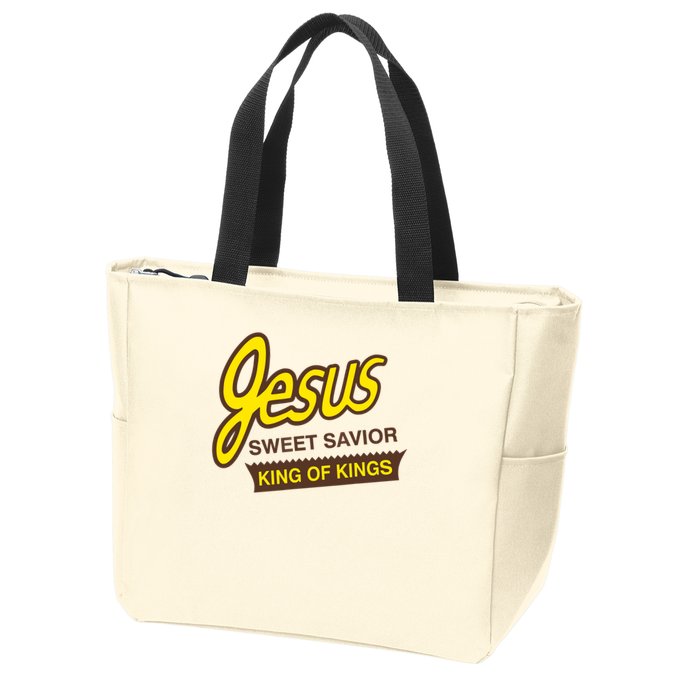 Jesus Sweet Savior King Of Kings Christian Faith Zip Tote Bag