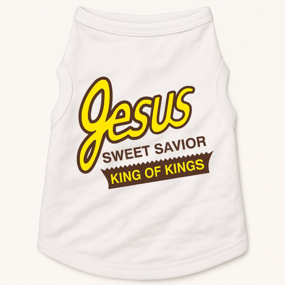 Jesus Sweet Savior King Of Kings Christian Faith Doggie Tank