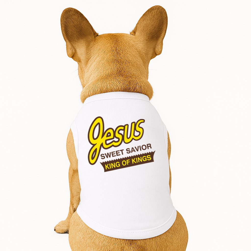 Jesus Sweet Savior King Of Kings Christian Faith Doggie Tank