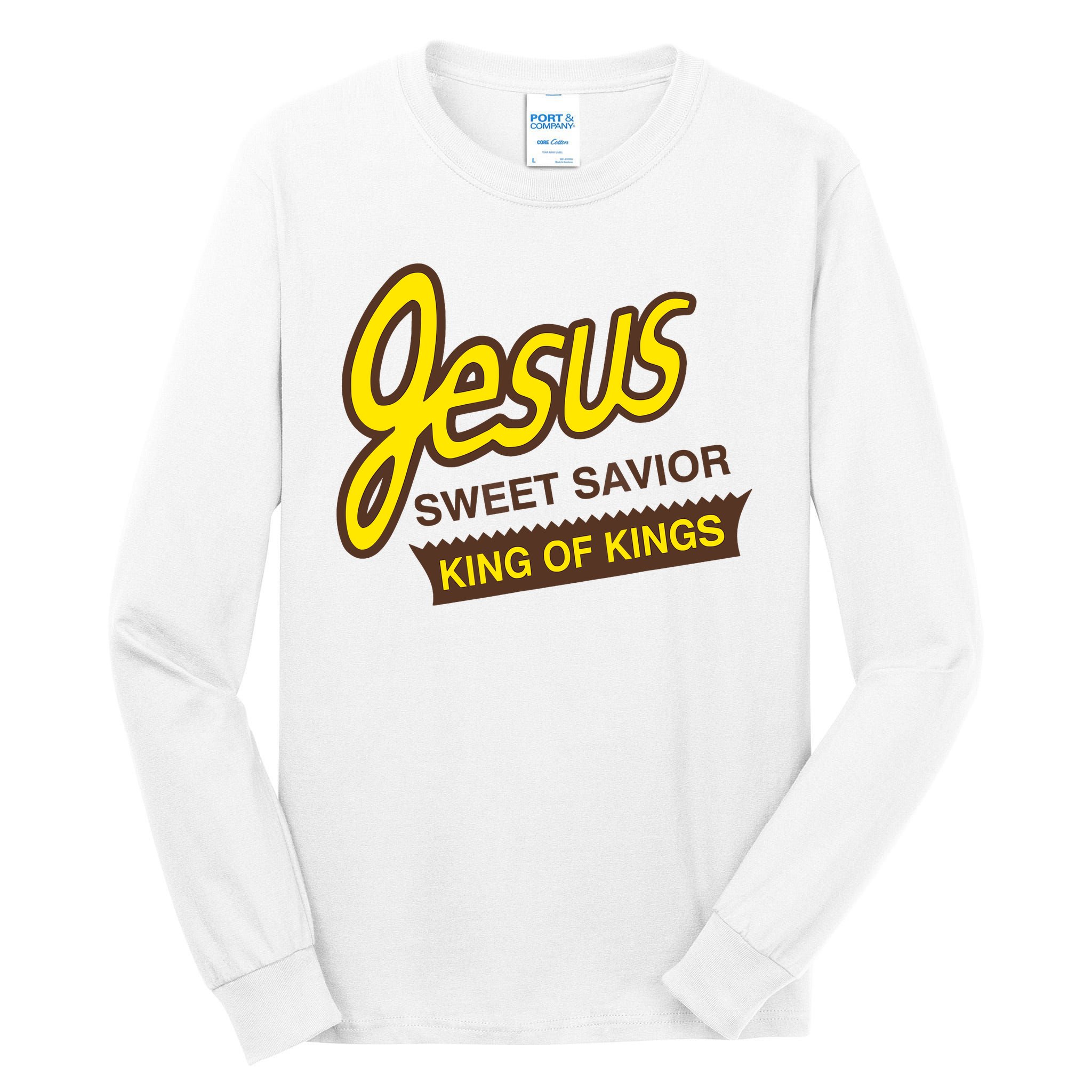 Jesus Sweet Savior King Of Kings Christian Faith Tall Long Sleeve T-Shirt