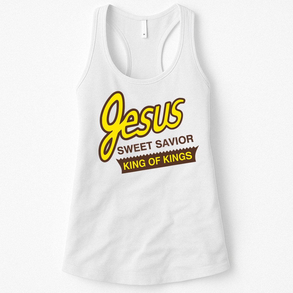 Jesus Sweet Savior King Of Kings Christian Faith Womens Tank Top