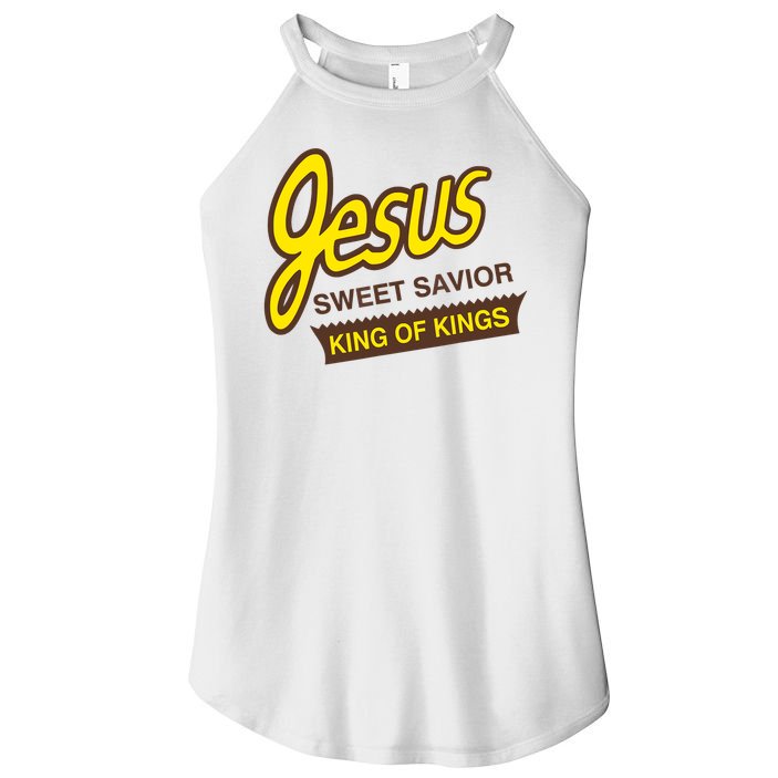 Jesus Sweet Savior King Of Kings Christian Faith Women's Perfect Tri Rocker Tank