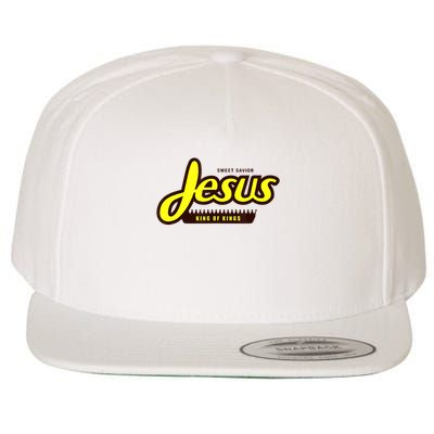 Jesus Sweet Savior King Of Kings Reeses Wool Snapback Cap