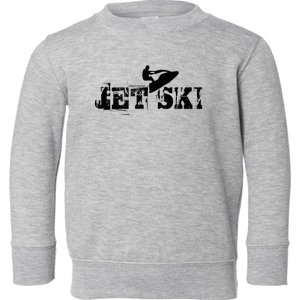 Jet Ski Stand Up Retro Toddler Sweatshirt