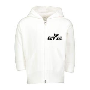 Jet Ski Stand Up Retro Toddler Zip Fleece Hoodie