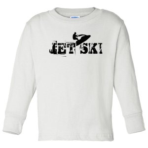 Jet Ski Stand Up Retro Toddler Long Sleeve Shirt