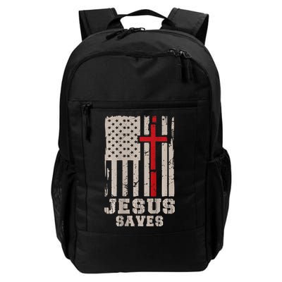 Jesus Saves S Christian Faith Cross Graphic Backpack