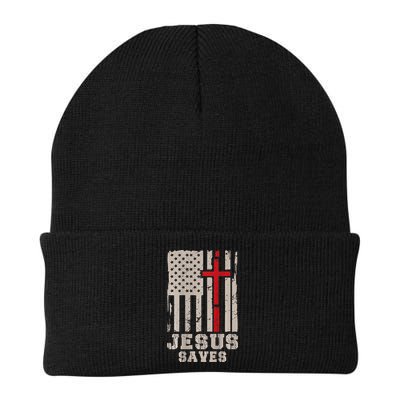 Jesus Saves S Christian Faith Cross Graphic Beanie