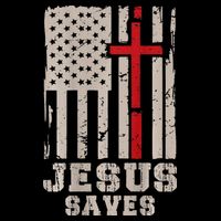 Jesus Saves S Christian Faith Cross Graphic 16 in Basic Backpack
