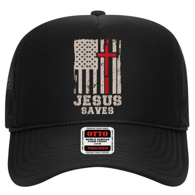 Jesus Saves S Christian Faith Cross Graphic Hat