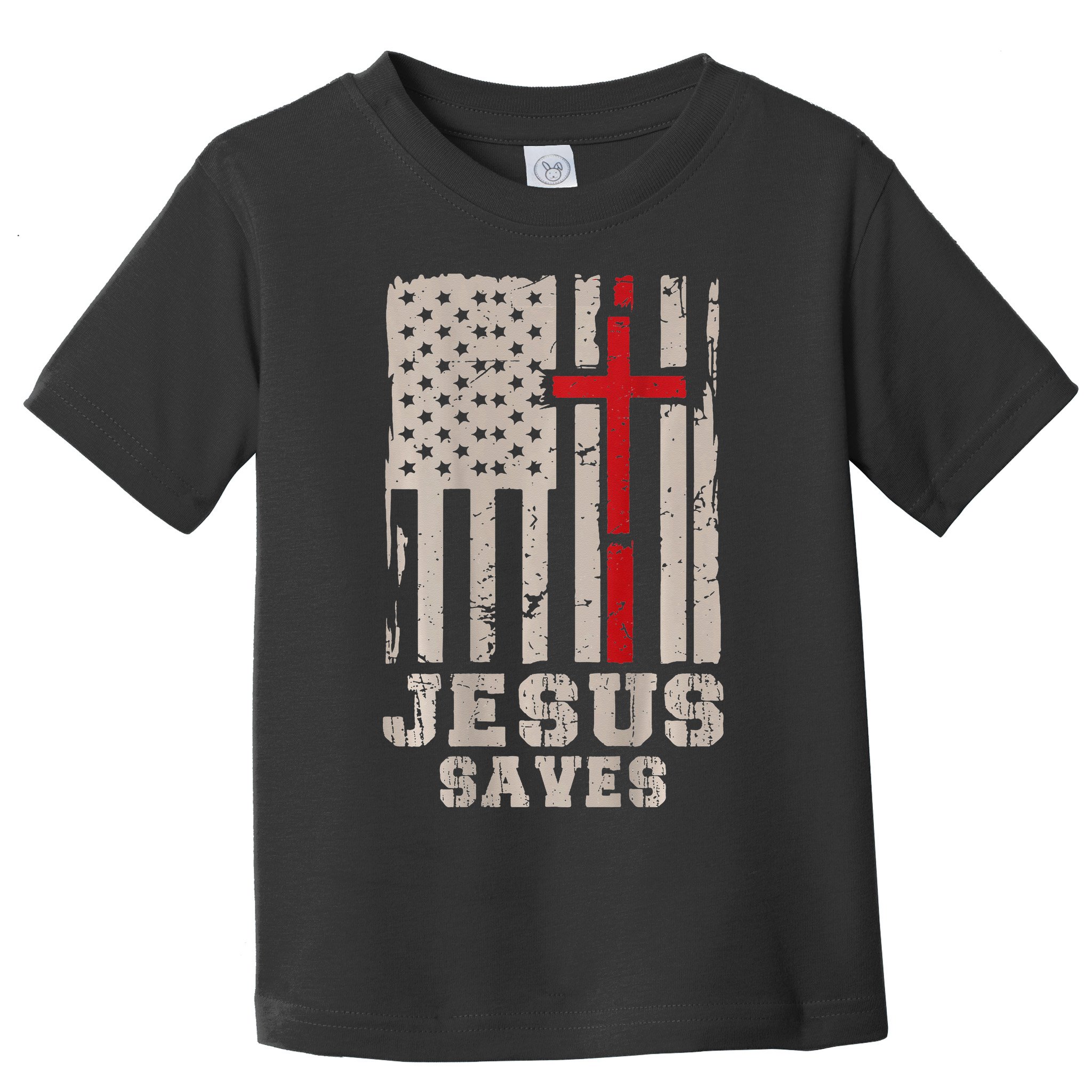 Jesus Saves S Christian Faith Cross Graphic Toddler T-Shirt