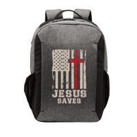 Jesus Saves S Christian Faith Cross Graphic Vector Backpack
