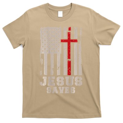 Jesus Saves S Christian Faith Cross Graphic T-Shirt