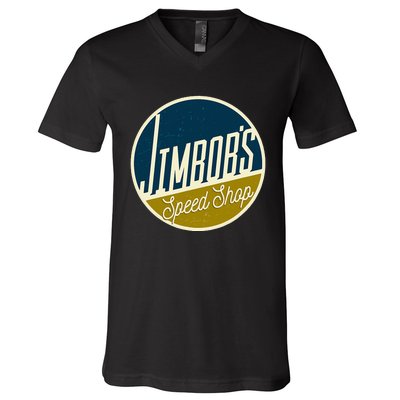 JimbobS Speed Shop V-Neck T-Shirt