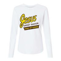 Jesus Sweet Savior King Of Kings Christian Faith Apparel Womens Cotton Relaxed Long Sleeve T-Shirt