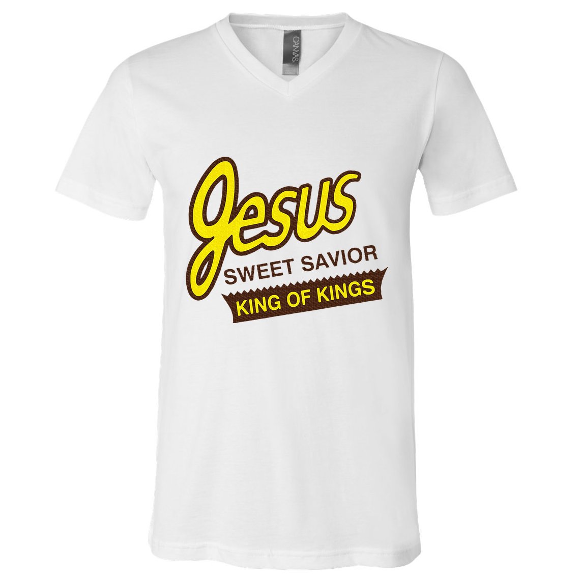 Jesus Sweet Savior King Of Kings Christian Faith Apparel V-Neck T-Shirt