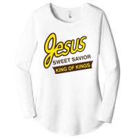 Jesus Sweet Savior King Of Kings Christian Faith Apparel Women's Perfect Tri Tunic Long Sleeve Shirt