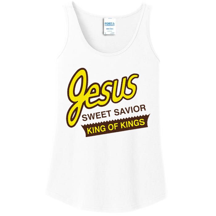 Jesus Sweet Savior King Of Kings Christian Faith Apparel Ladies Essential Tank