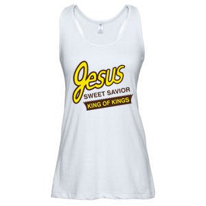 Jesus Sweet Savior King Of Kings Christian Faith Apparel Ladies Essential Flowy Tank