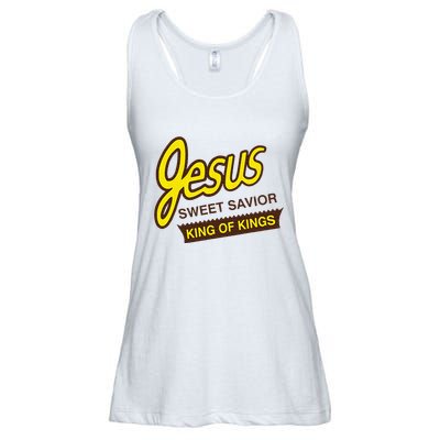 Jesus Sweet Savior King Of Kings Christian Faith Apparel Ladies Essential Flowy Tank