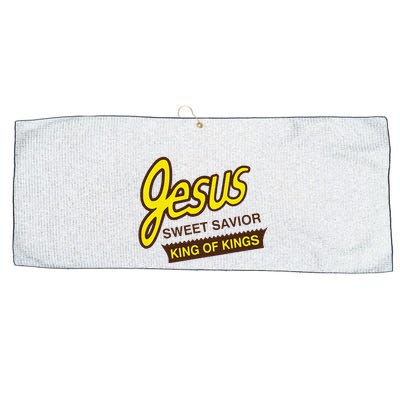 Jesus Sweet Savior King Of Kings Christian Faith Apparel Large Microfiber Waffle Golf Towel