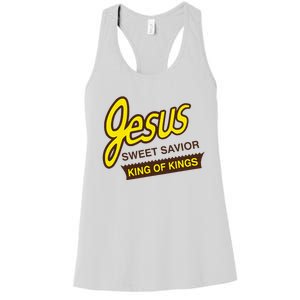 Jesus Sweet Savior King Of Kings Christian Faith Apparel Women's Racerback Tank