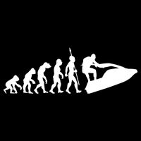 Jet Ski Skiing Water Sports Design Ocean Lake Sea Evolution Gift Doggie Tank