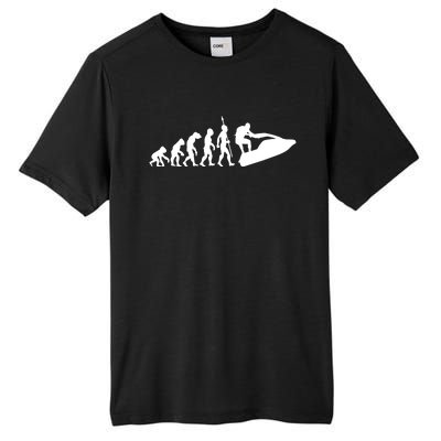 Jet Ski Skiing Water Sports Design Ocean Lake Sea Evolution Gift Tall Fusion ChromaSoft Performance T-Shirt