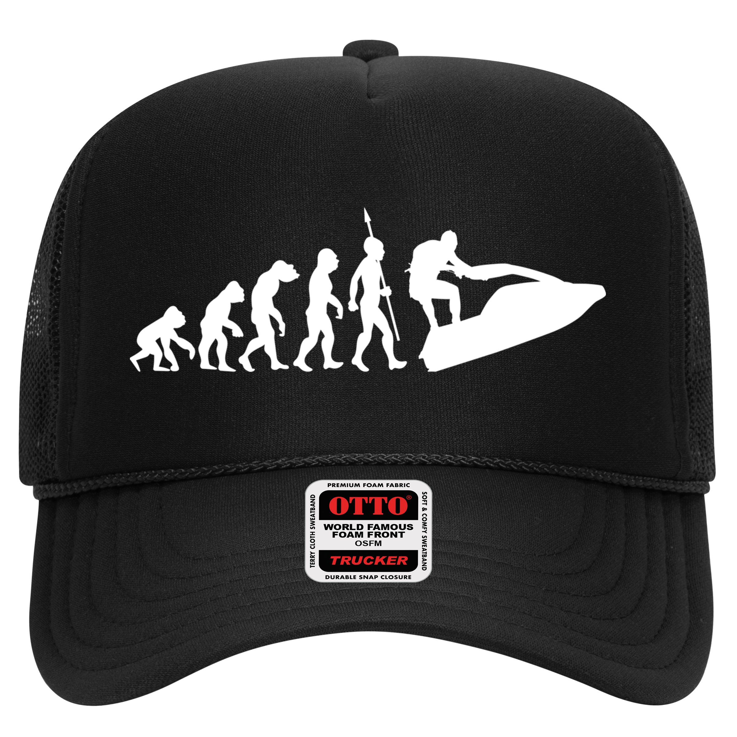 Jet Ski Skiing Water Sports Design Ocean Lake Sea Evolution Gift Hat