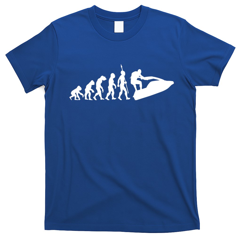 Jet Ski Skiing Water Sports Design Ocean Lake Sea Evolution Gift T-Shirt