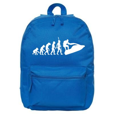Jet Ski Skiing Water Sports Design Ocean Lake Sea Evolution Gift 16 in Basic Backpack