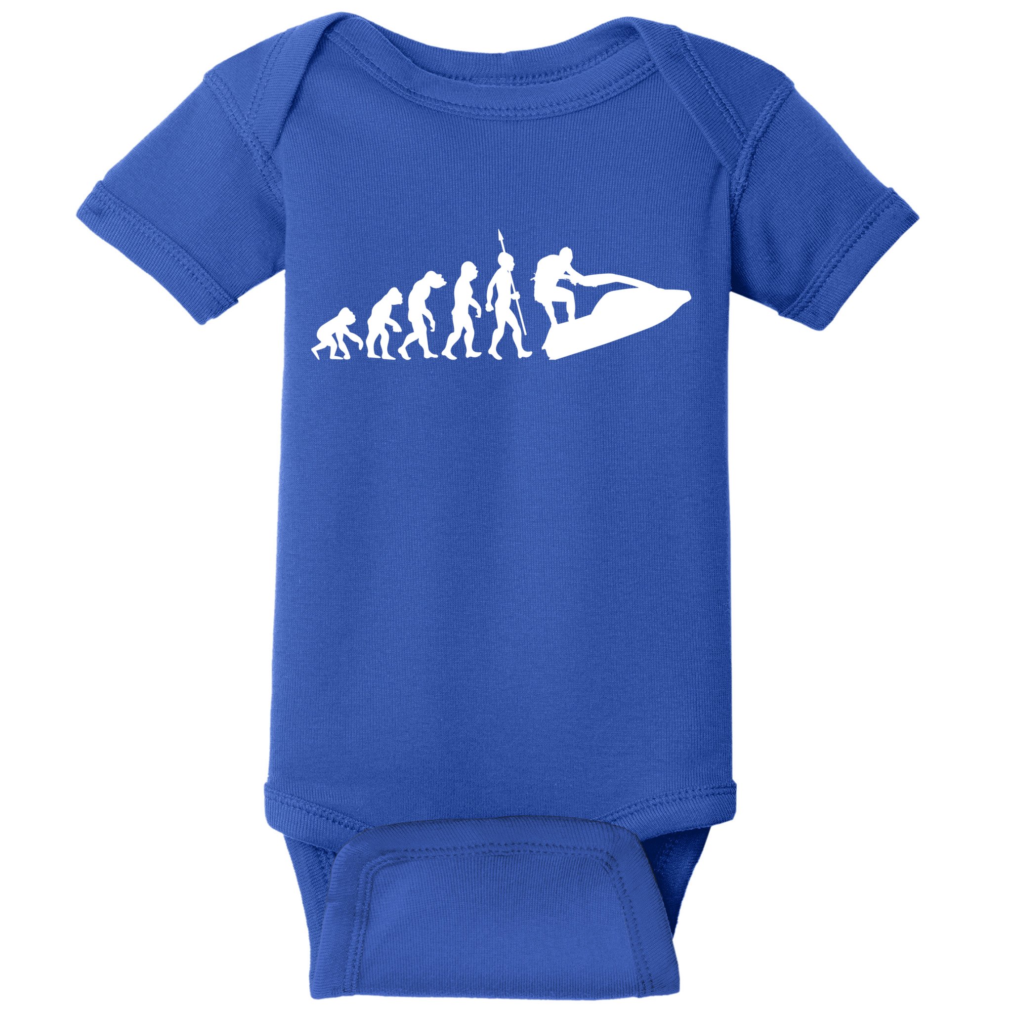 Jet Ski Skiing Water Sports Design Ocean Lake Sea Evolution Gift Baby Bodysuit